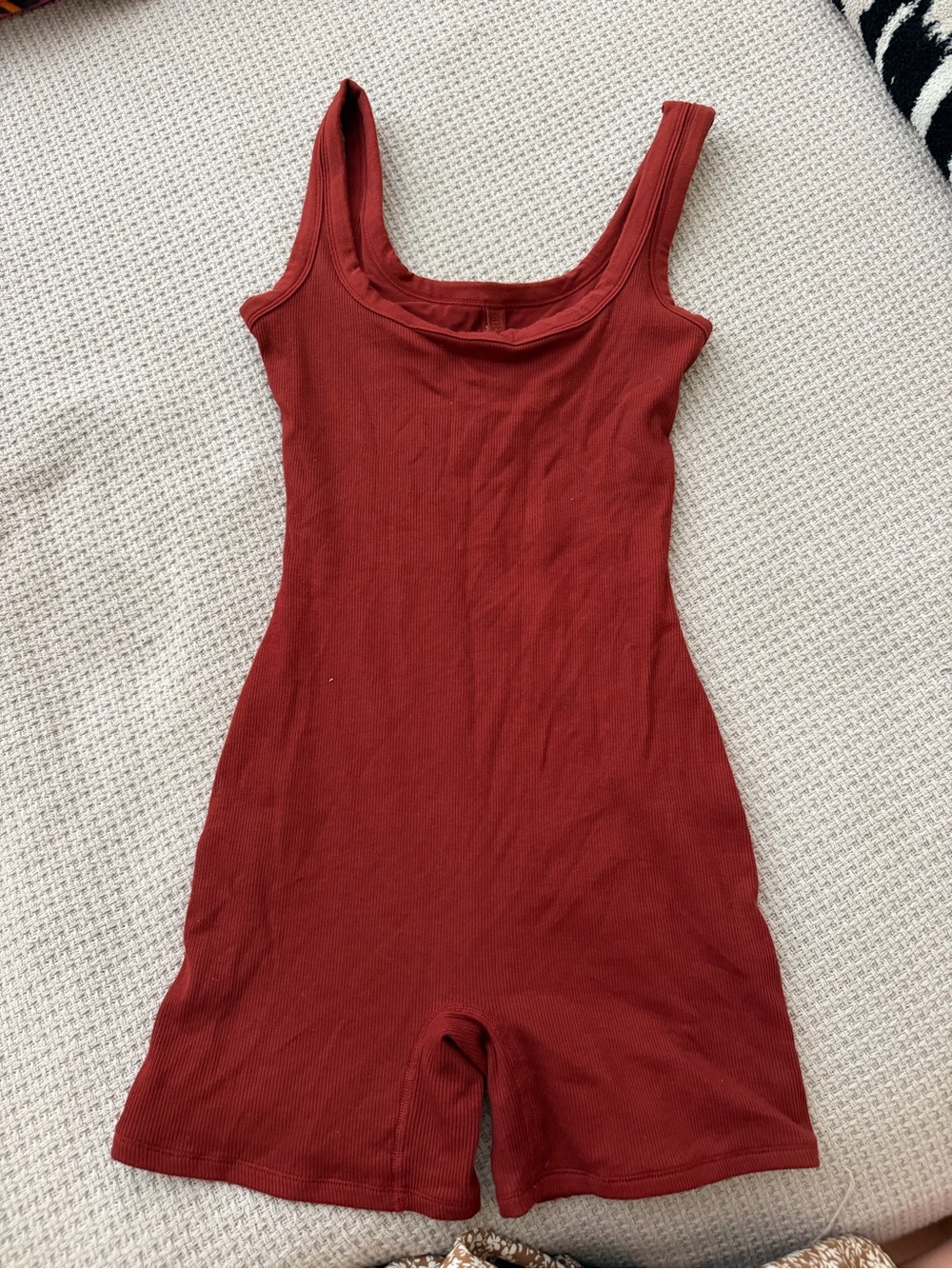 Tank One-Piece Romper - Sangria